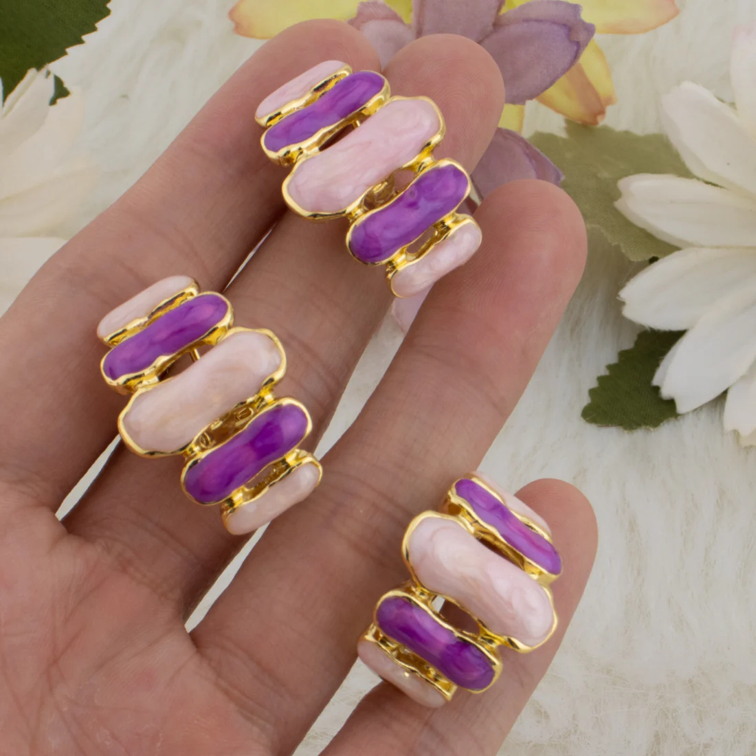 Colorful Earrings & Ring Set - Image 3