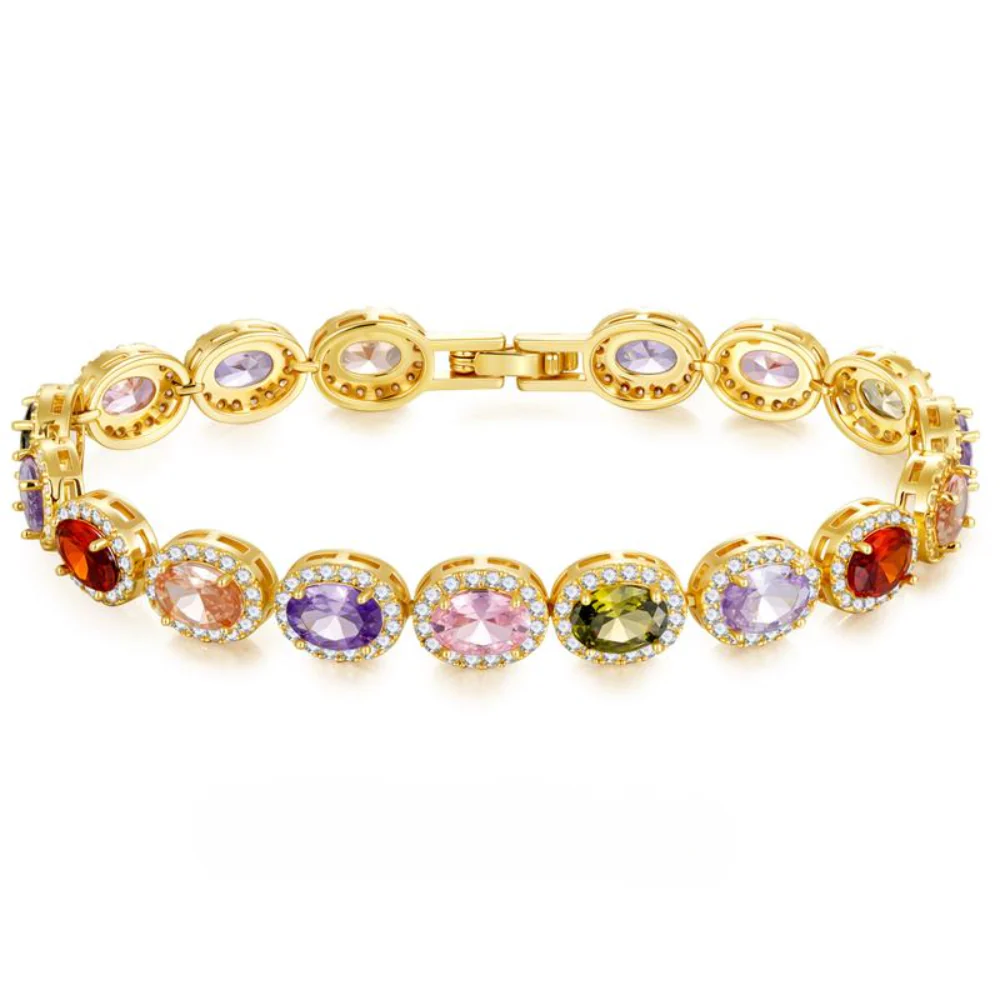 Colorful Gemstone Bracelet - Image 2