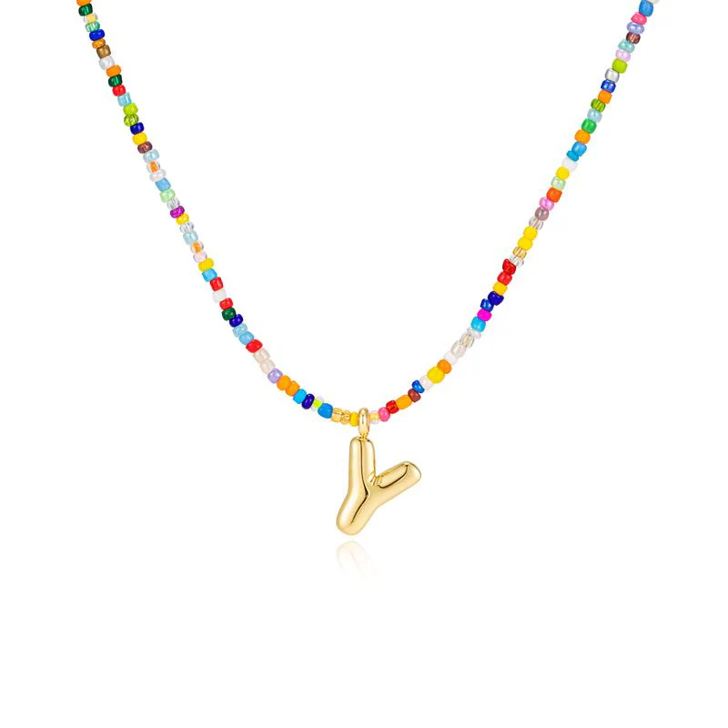 Colorful Letter Necklace - Image 32
