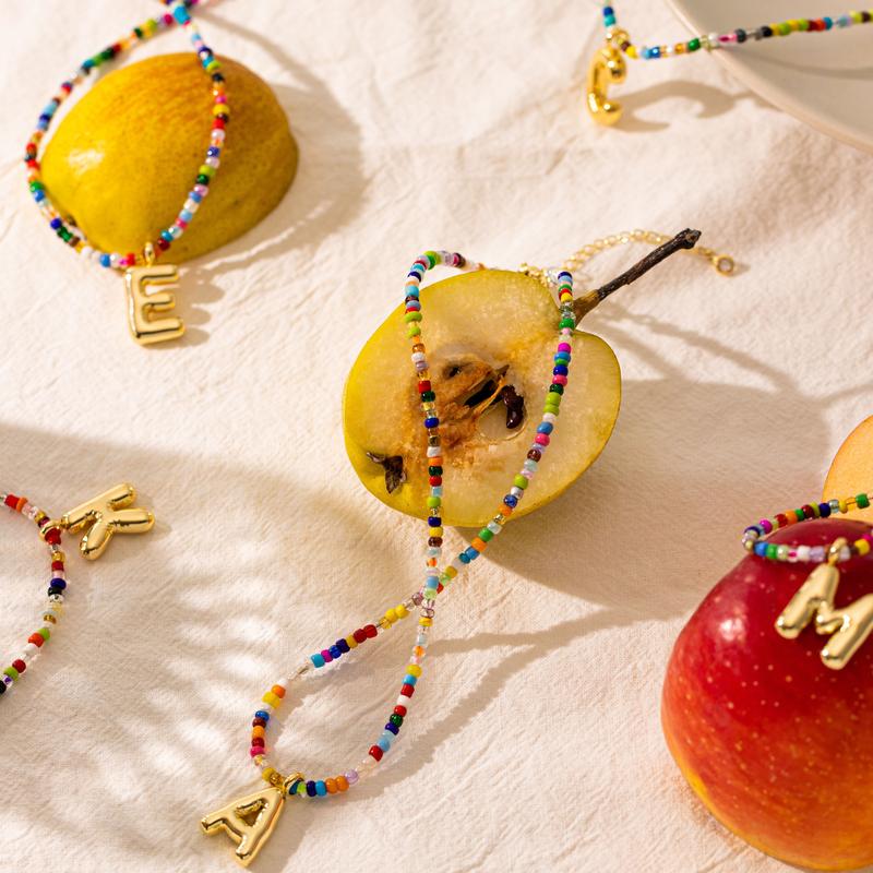 Colorful Letter Necklace - Image 5