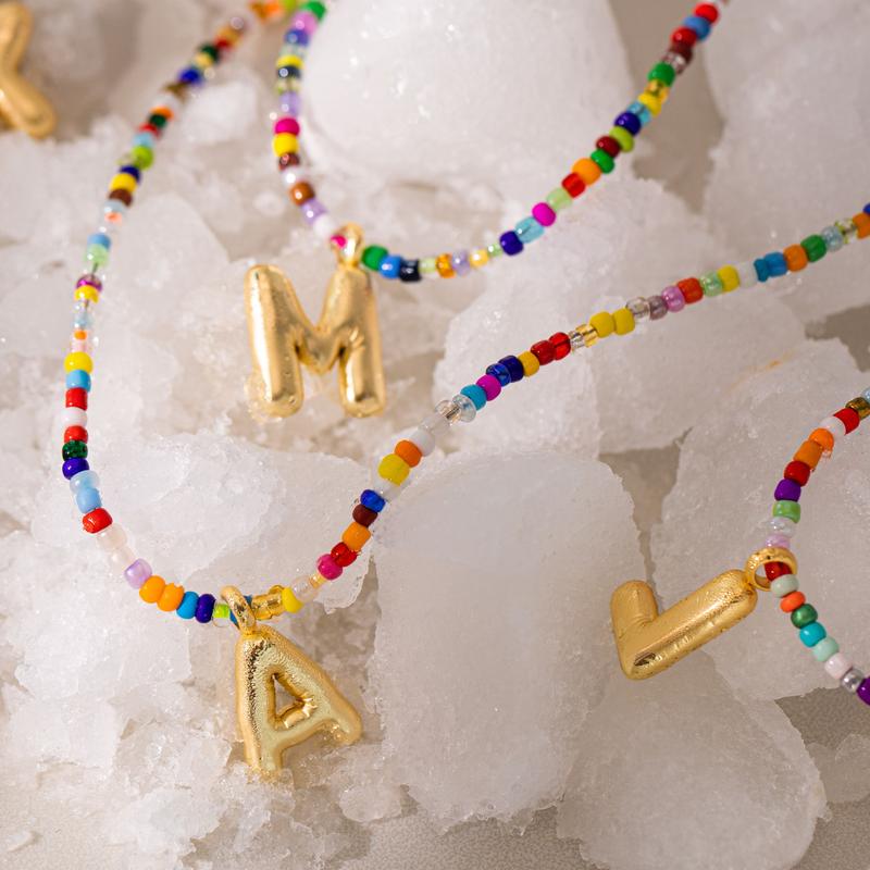 Colorful Letter Necklace - Image 7