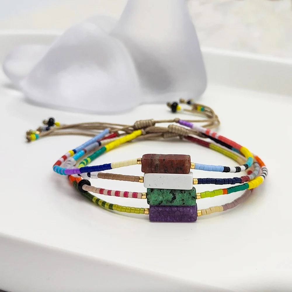 Colorful Miyuki Bead Bracelet - Image 3