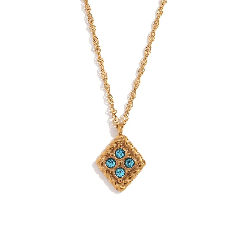 Colorful Rhinestone Cookies Necklace - Image 2