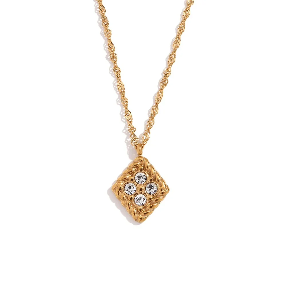 Colorful Rhinestone Cookies Necklace - Image 5