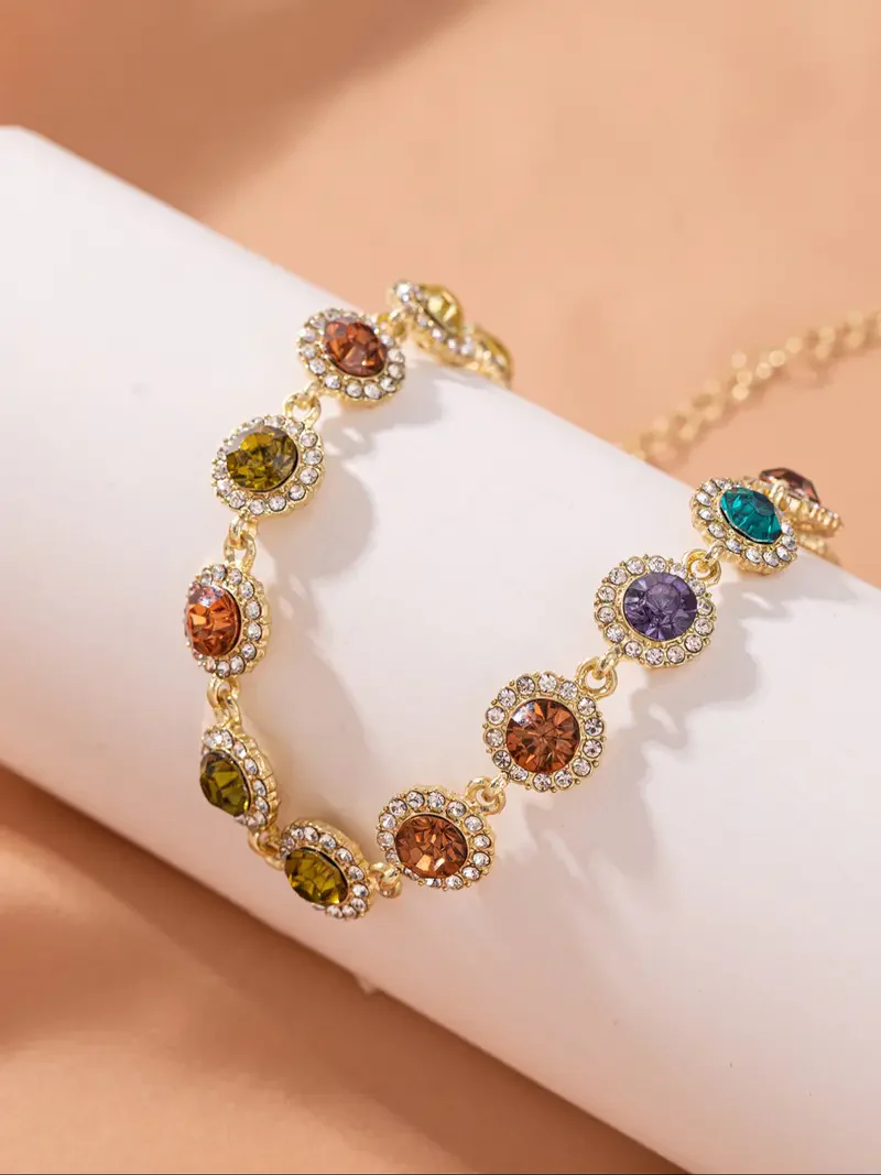 Colorful Rhinestone Necklace - Image 5
