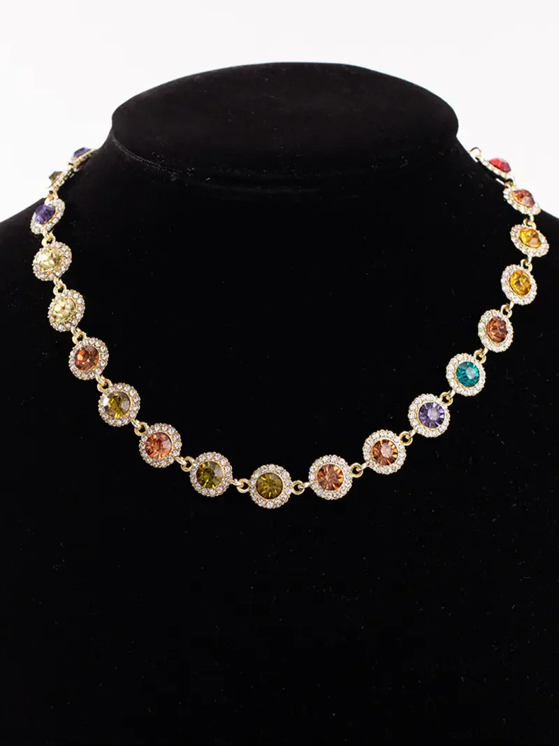 Colorful Rhinestone Necklace - Image 6