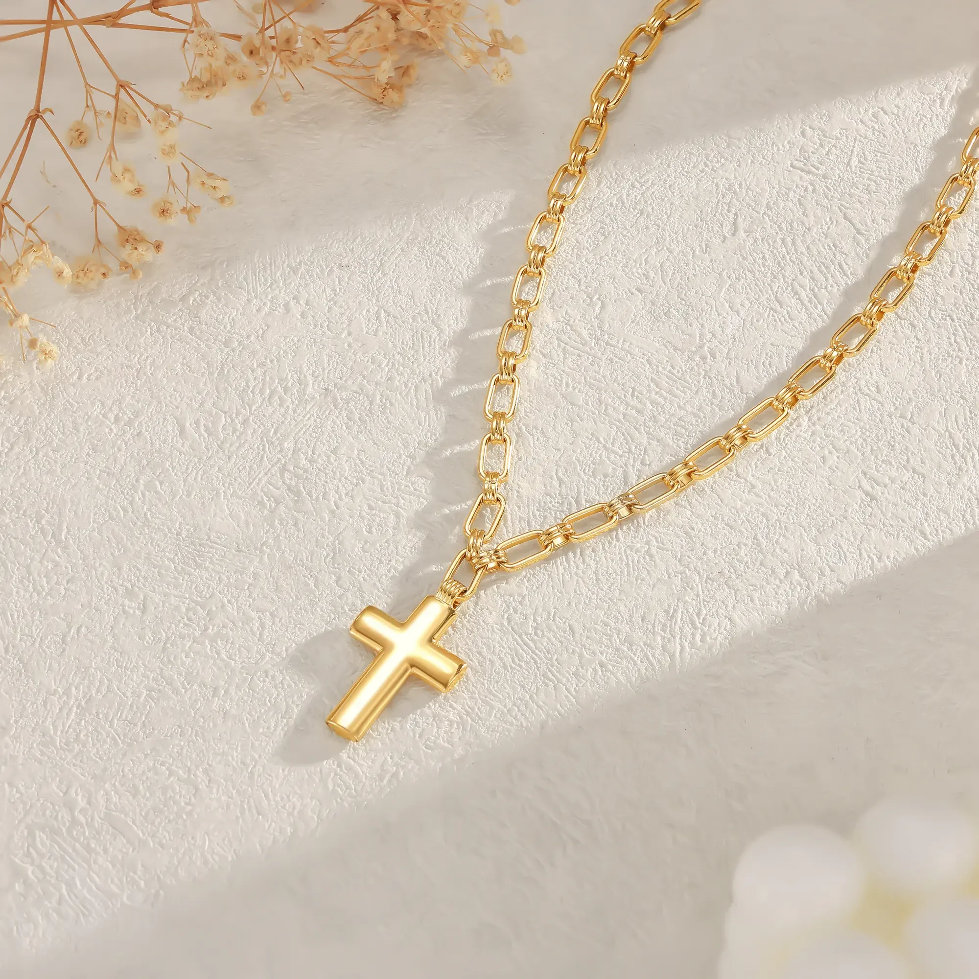 Cross Paperclip Necklace - Image 4
