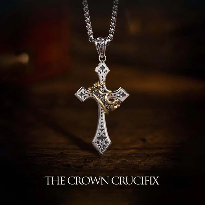 Crown Cross Necklace