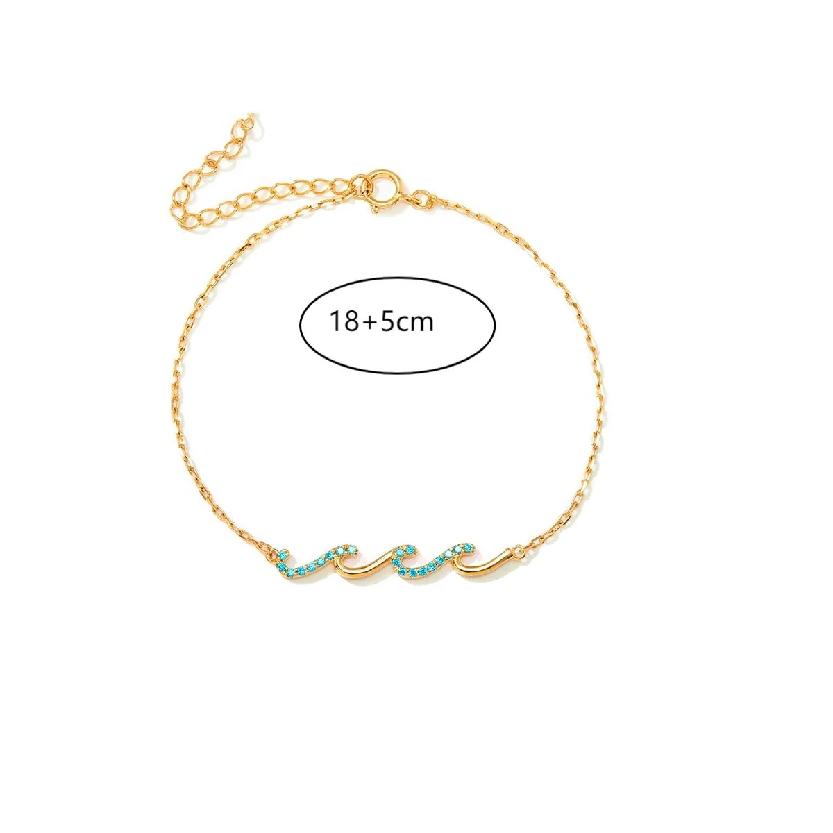 Crystal Heart Charm Chain Bracelet - Image 3