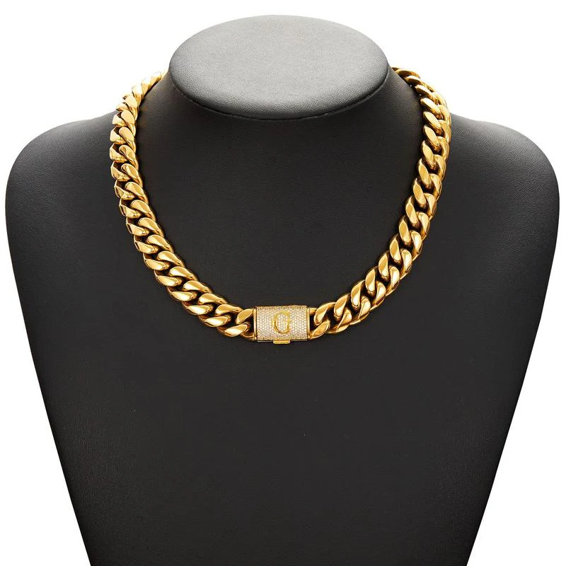 Cuban Link Letter Necklace - Image 10