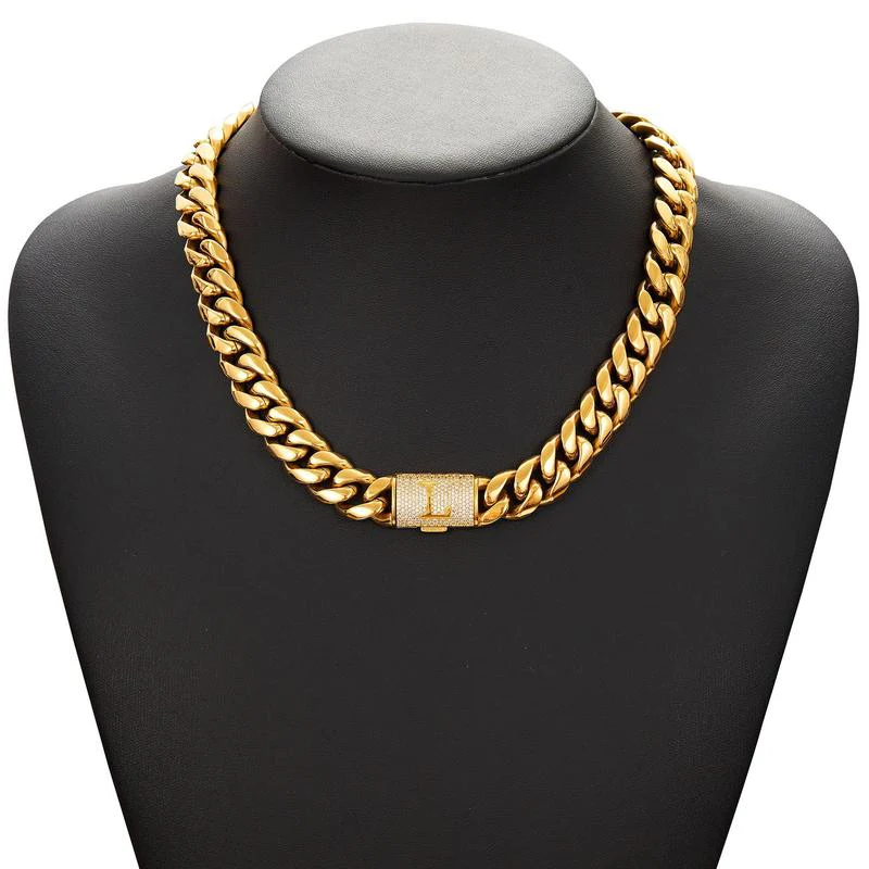Cuban Link Letter Necklace - Image 12