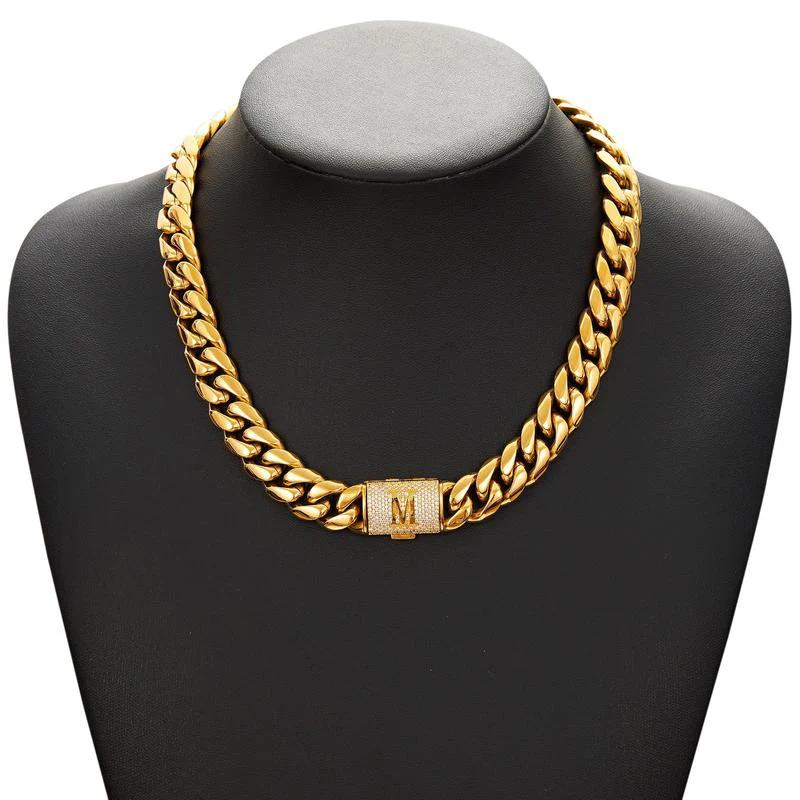 Cuban Link Letter Necklace - Image 16