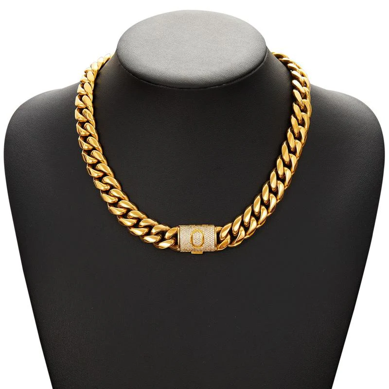 Cuban Link Letter Necklace - Image 18