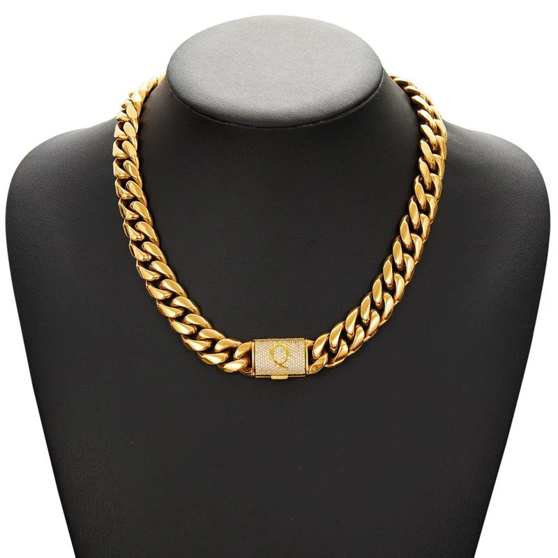 Cuban Link Letter Necklace - Image 20