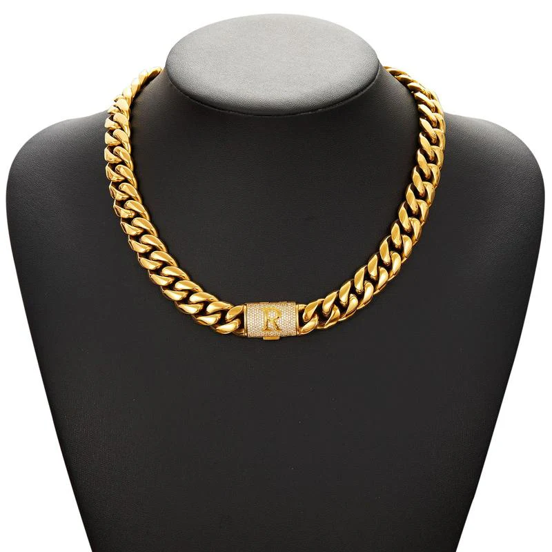 Cuban Link Letter Necklace - Image 21