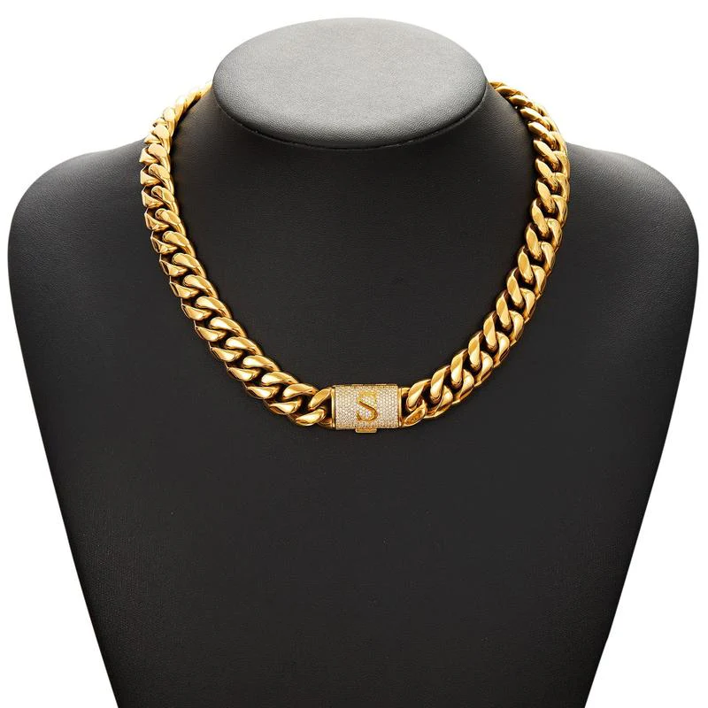Cuban Link Letter Necklace - Image 22