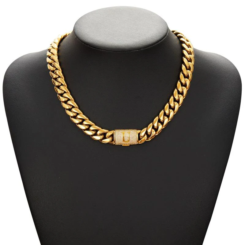 Cuban Link Letter Necklace - Image 26