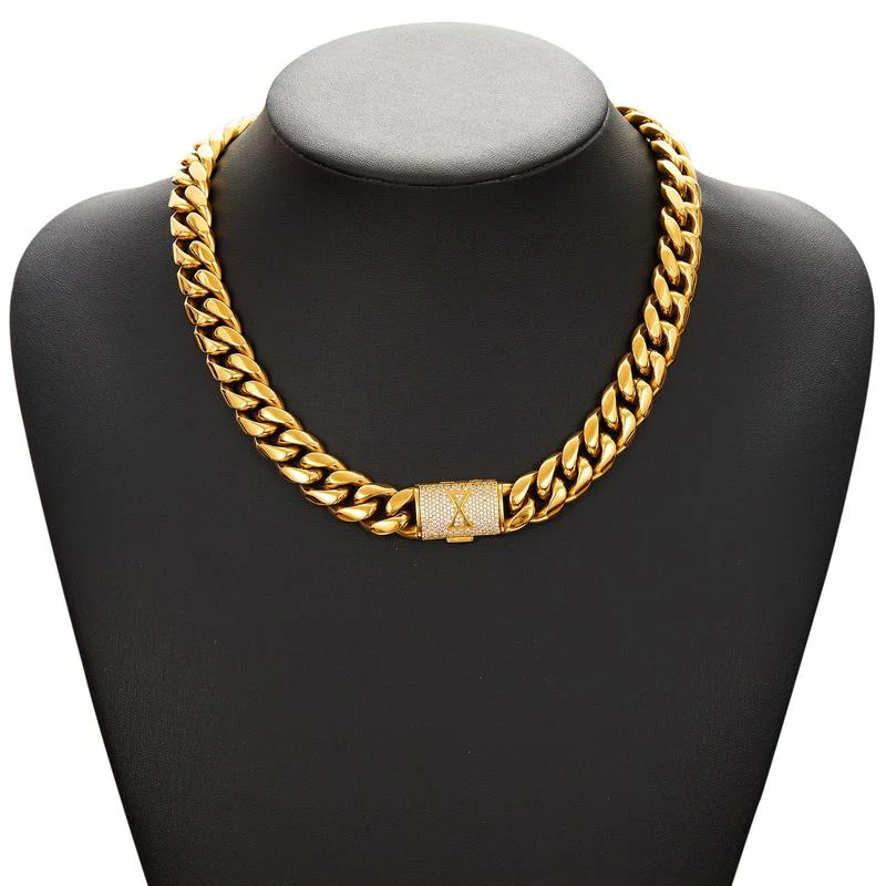 Cuban Link Letter Necklace - Image 28
