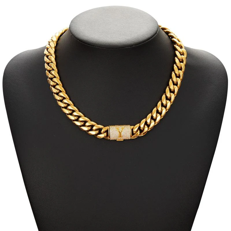 Cuban Link Letter Necklace - Image 29