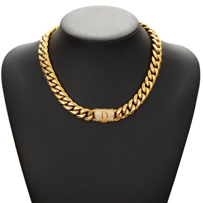 Cuban Link Letter Necklace - Image 7
