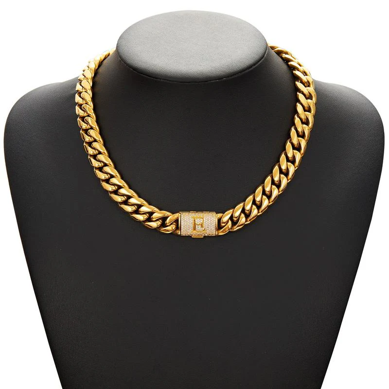 Cuban Link Letter Necklace - Image 8