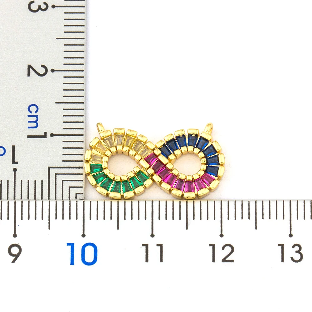 CZ Infinity Pendant Necklace - Image 4