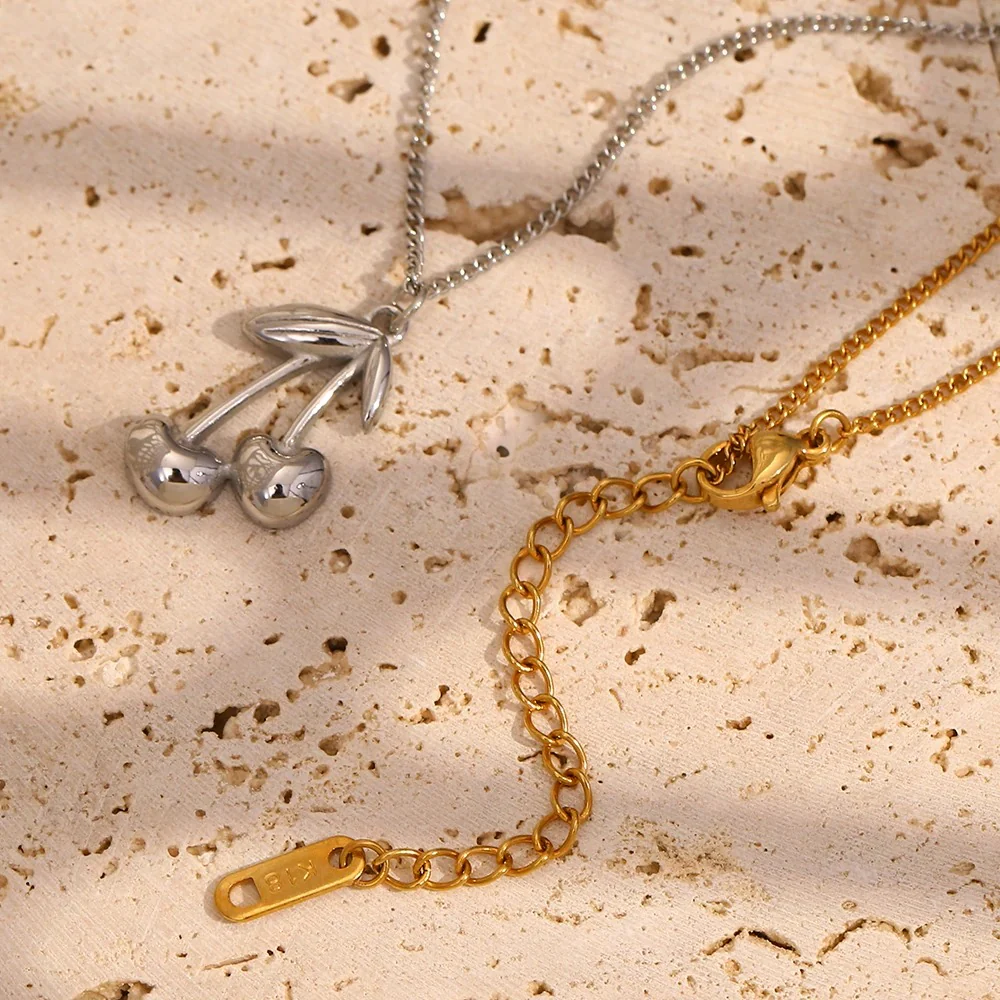 Dainty Bold Cherry Necklace - Image 6