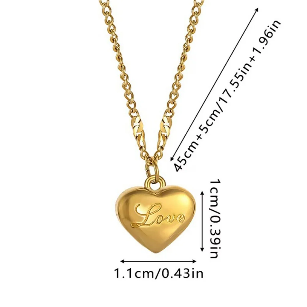 Dainty Gold Heart Choker Necklace - Image 2