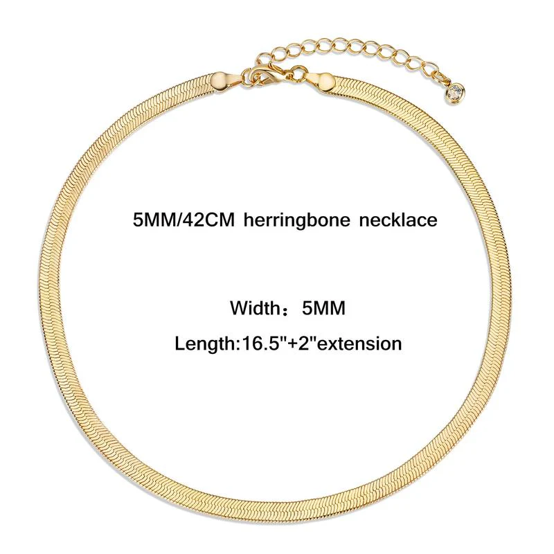 Dainty Herringbone Necklace - Image 8