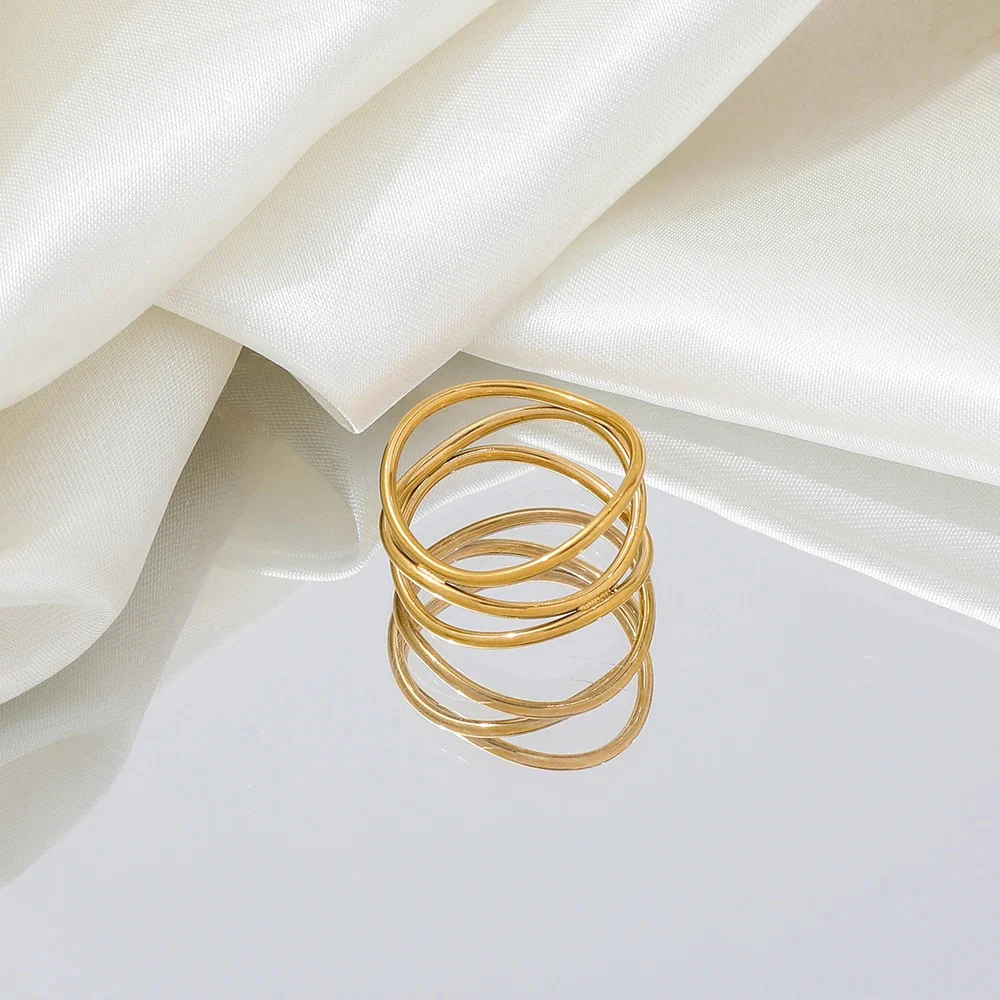 Dainty Infinity Loops Ring - Image 2