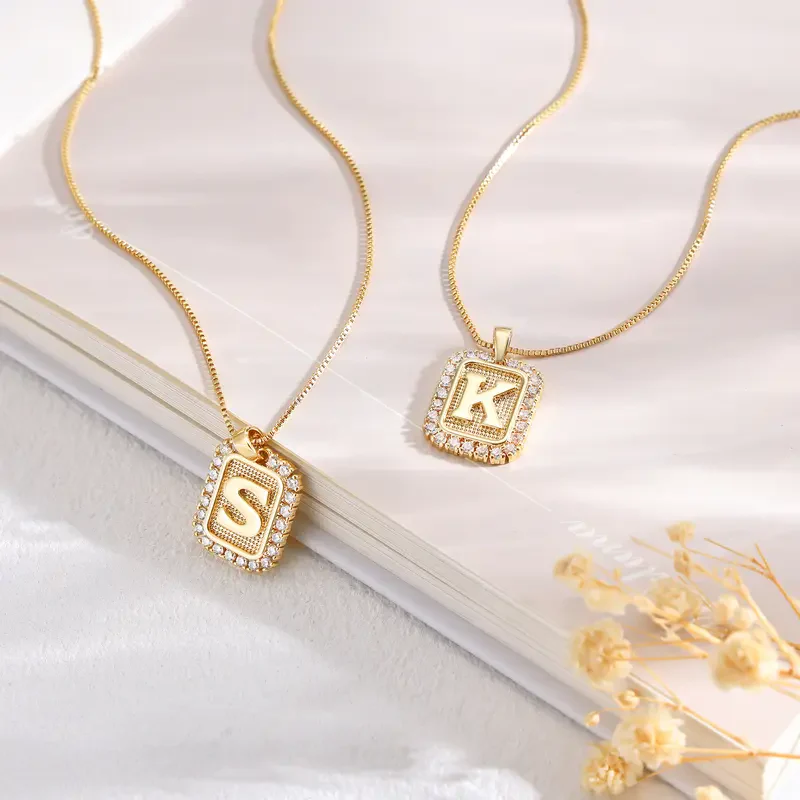 Dainty Initial Necklace - Image 3