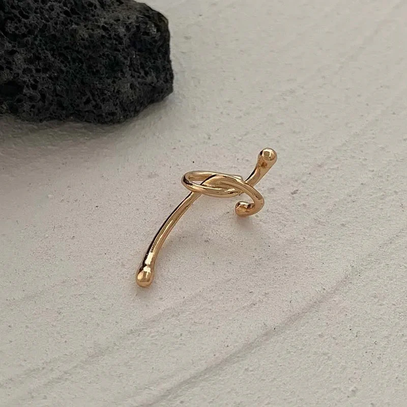 Dainty Knotted Ear Clip Earrings - Image 6