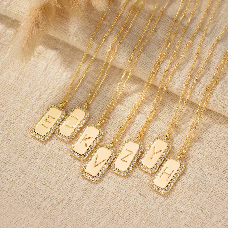 Dainty Layered Initial Necklace - Image 4