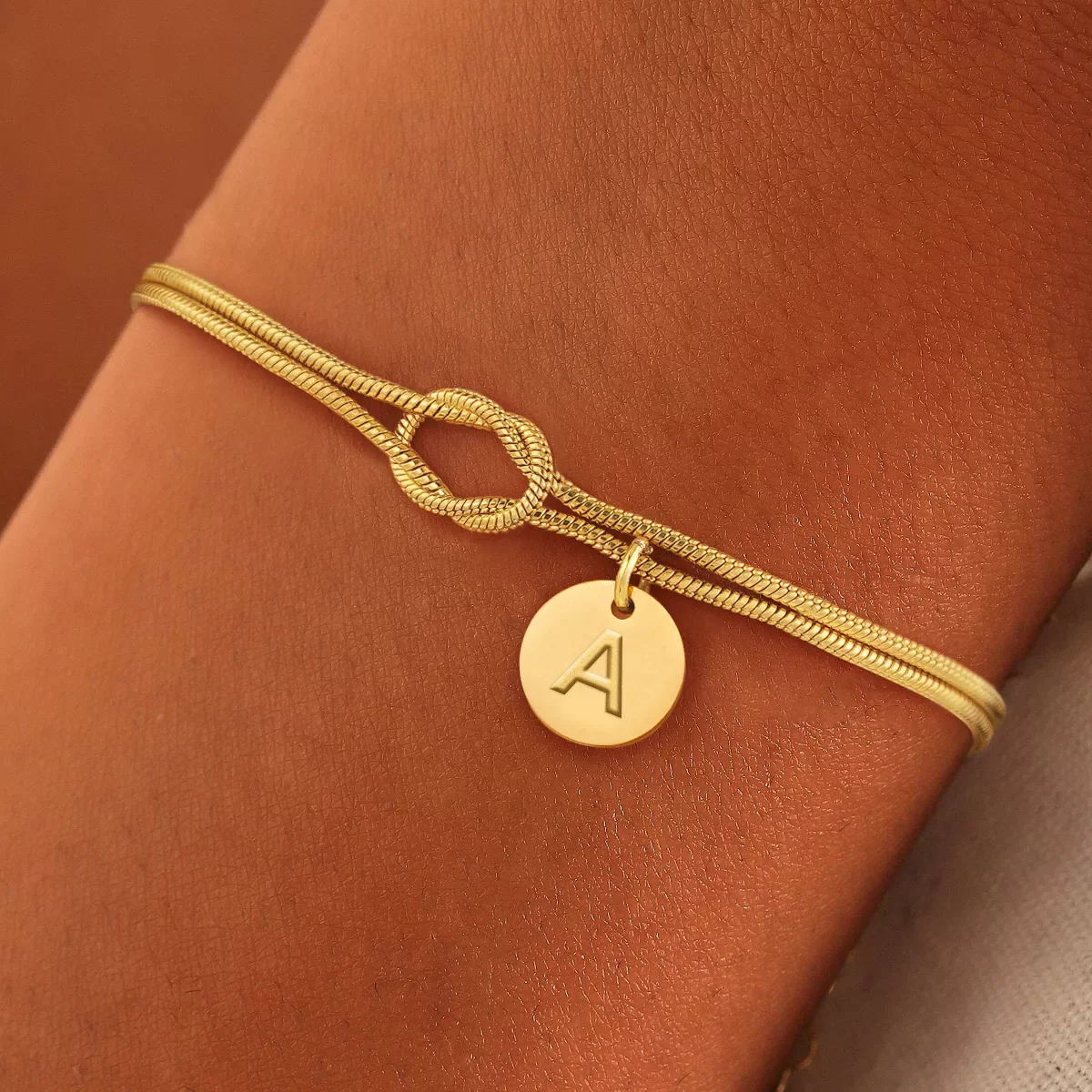 2pc Dainty Love Knot Bracelet - Image 2