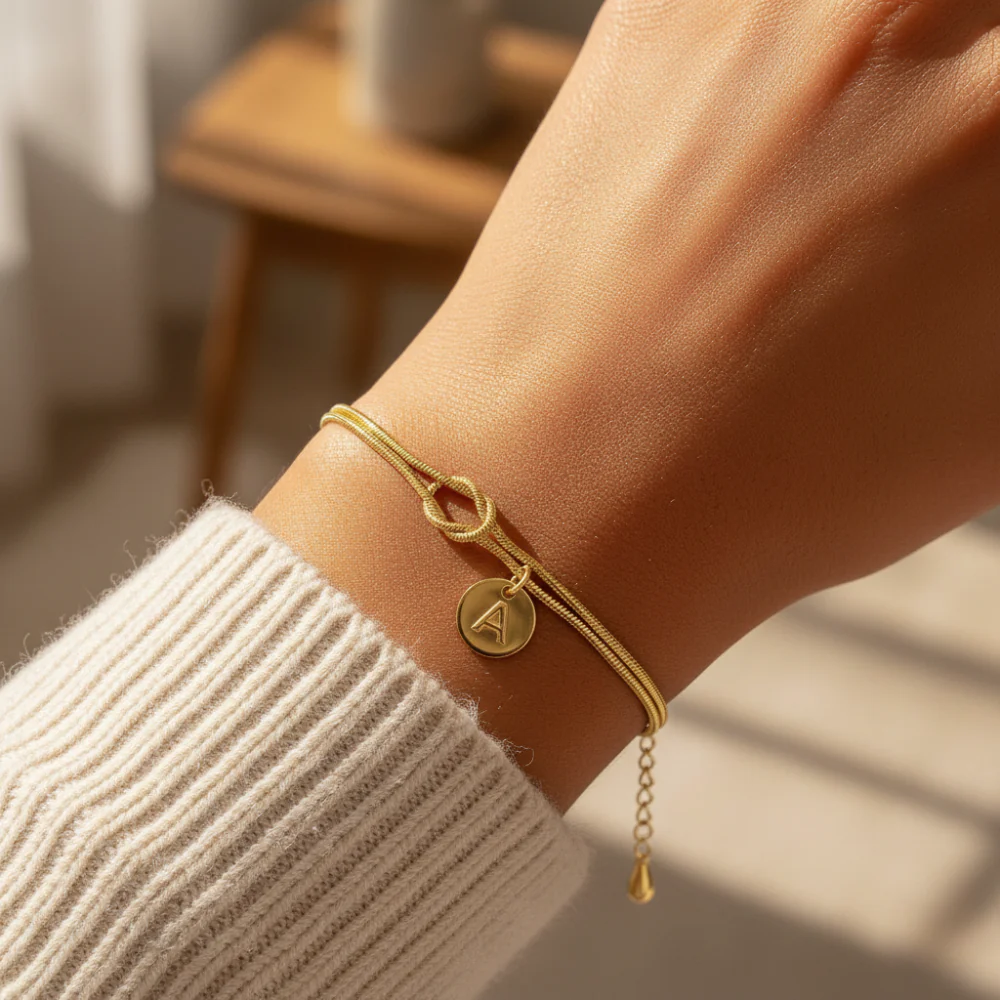 2pc Dainty Love Knot Bracelet - Image 5