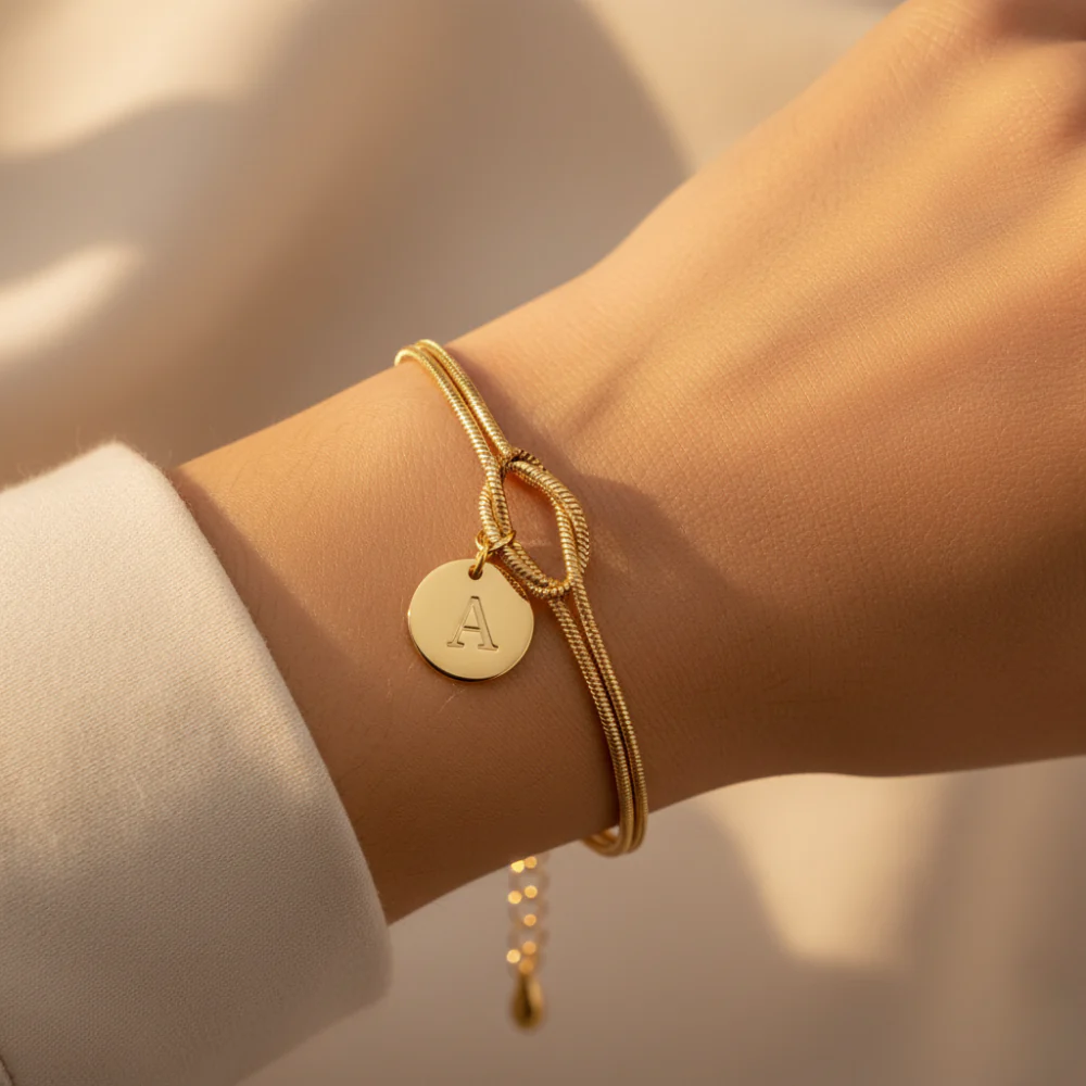 2pc Dainty Love Knot Bracelet - Image 6