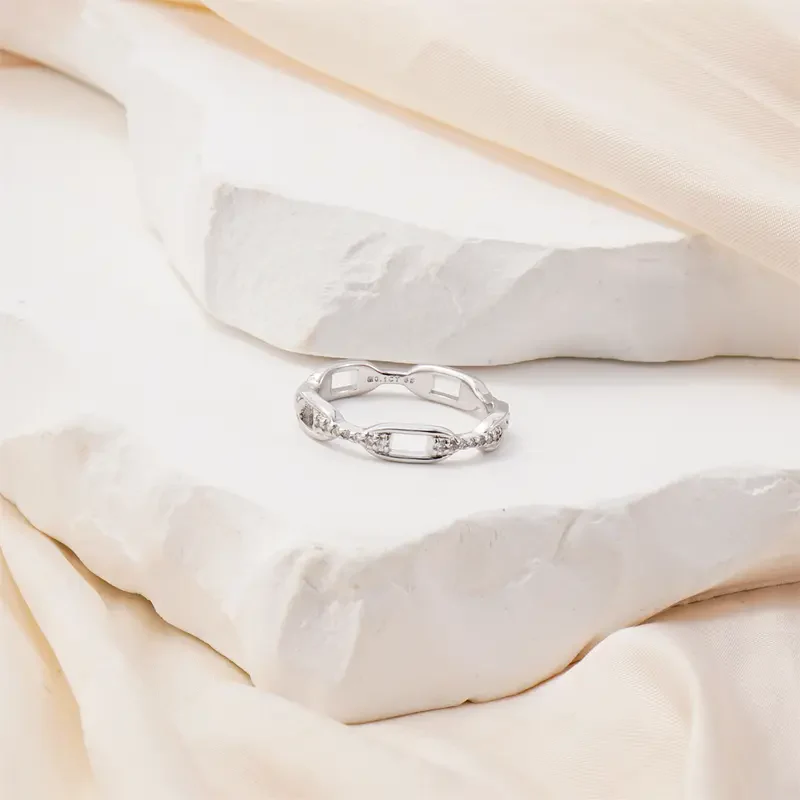 Dainty Moissanite Ring - Image 5