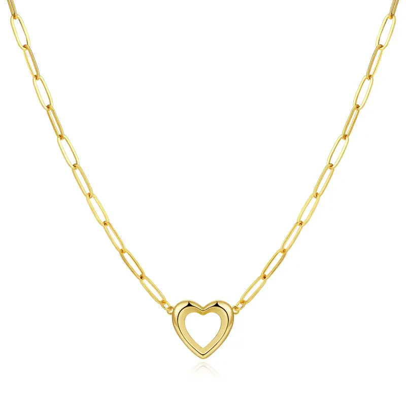 Dainty Open Heart Necklace - Image 8