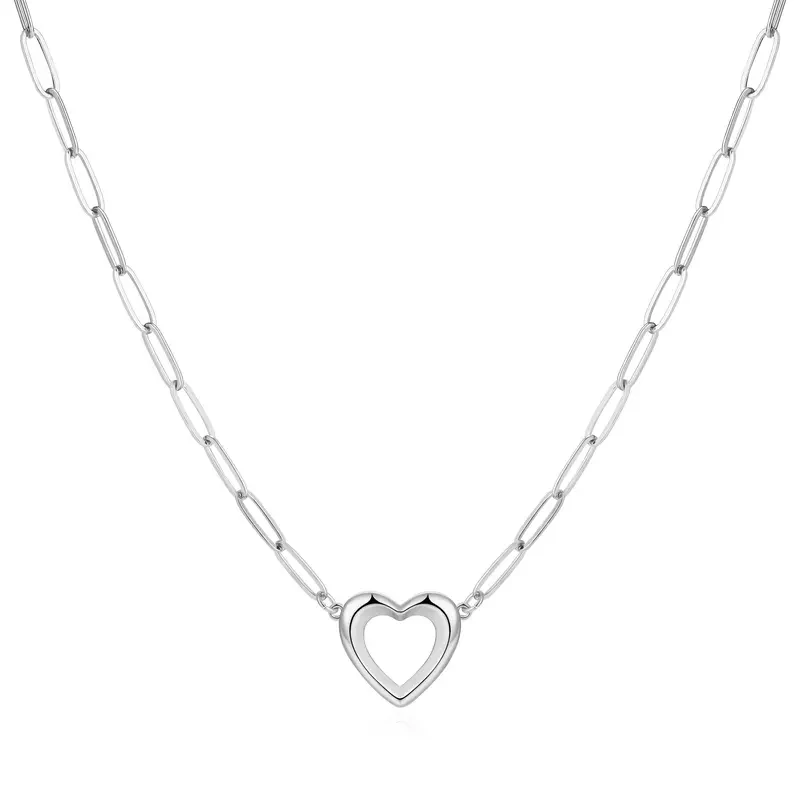 Dainty Open Heart Necklace - Image 9