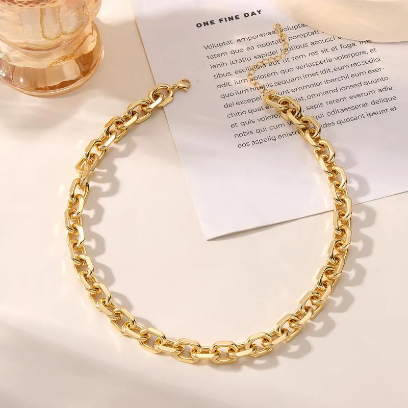 Dainty Paperclip Necklace - Image 4