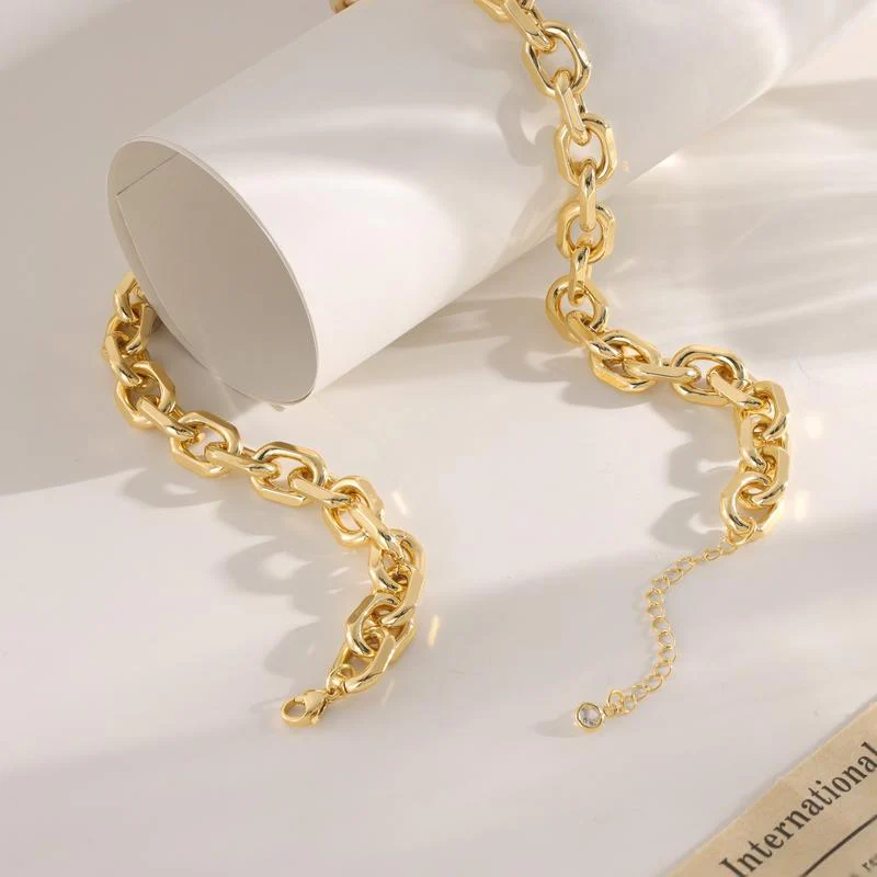 Dainty Paperclip Necklace - Image 6