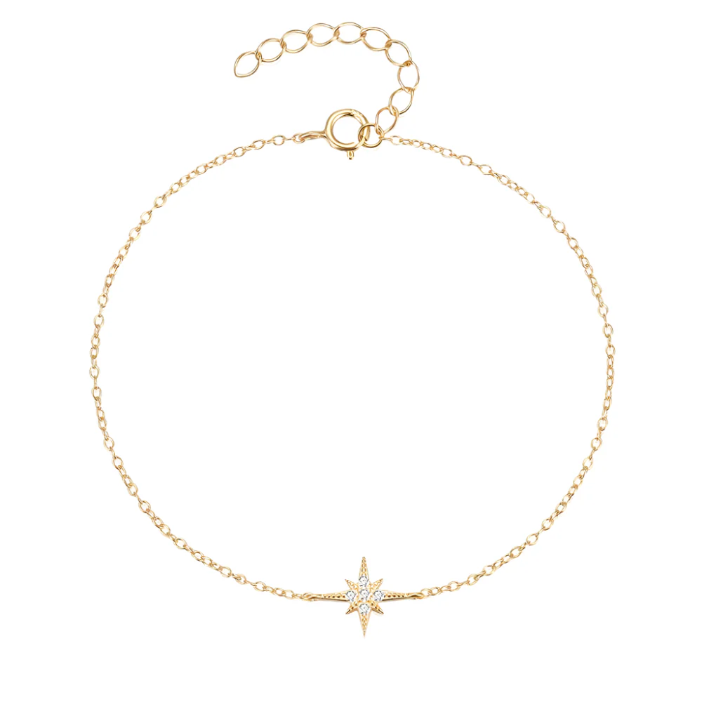 Dainty Pointed Star Bracelet