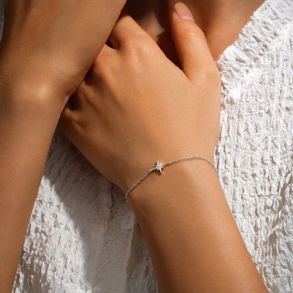 Dainty Pointed Star Bracelet - Image 2
