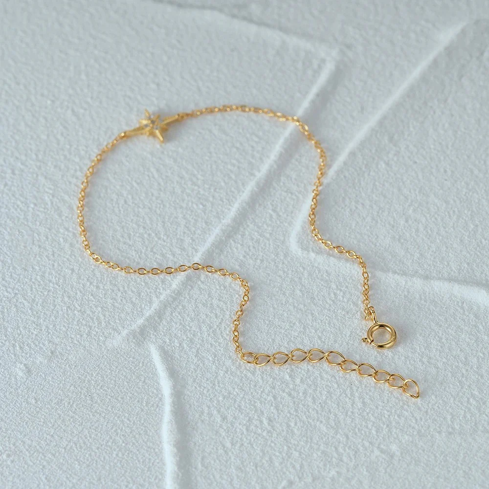 Dainty Pointed Star Bracelet - Image 3