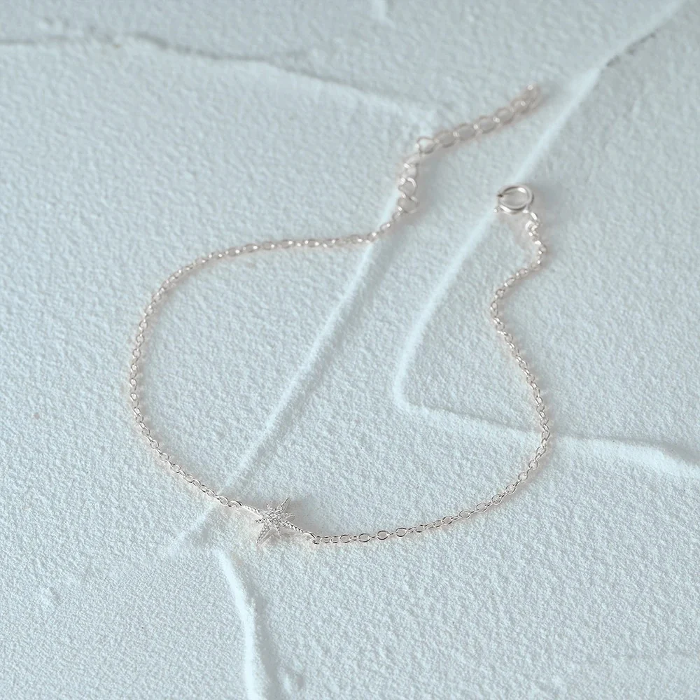 Dainty Pointed Star Bracelet - Image 4