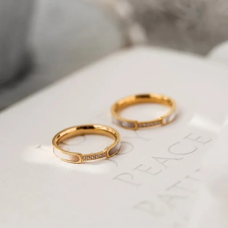 Dainty Shell Diamond Ring - Image 6