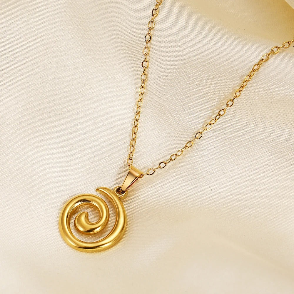Dainty Spiral Necklace - Image 4