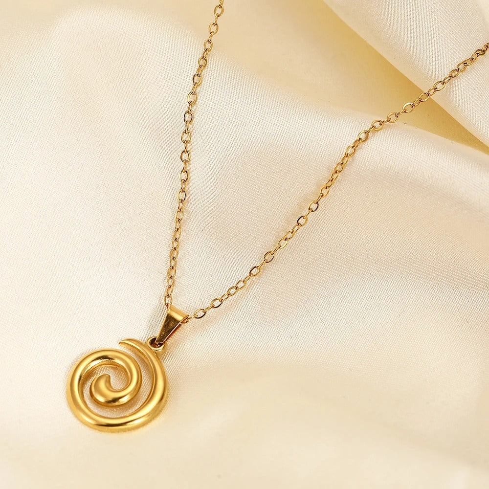 Dainty Spiral Necklace - Image 5