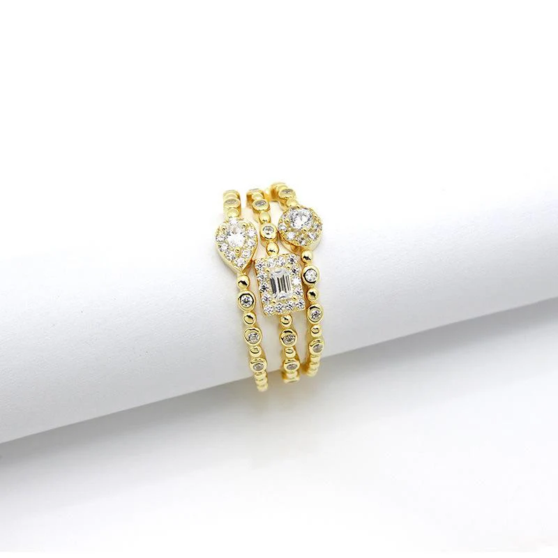 3pc Dainty Stackable Rings Set - Image 5