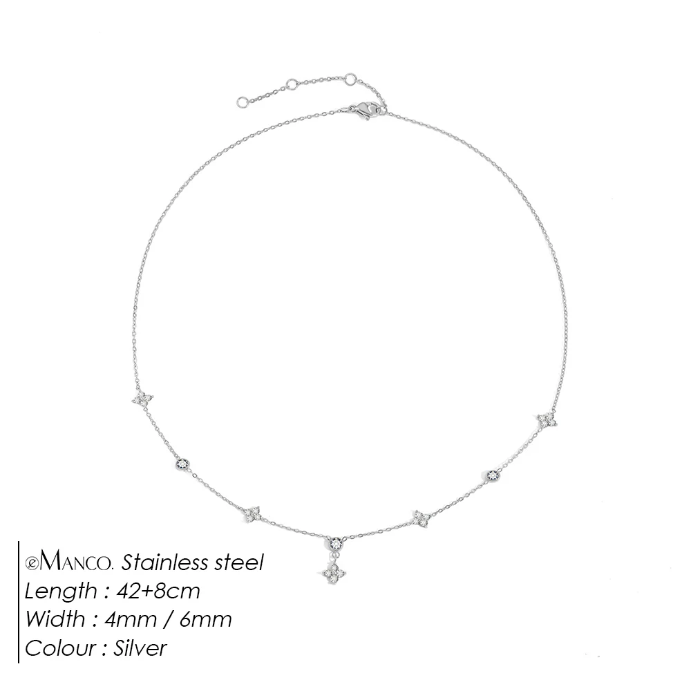 Dainty Star CZ Pendant Necklace - Image 3